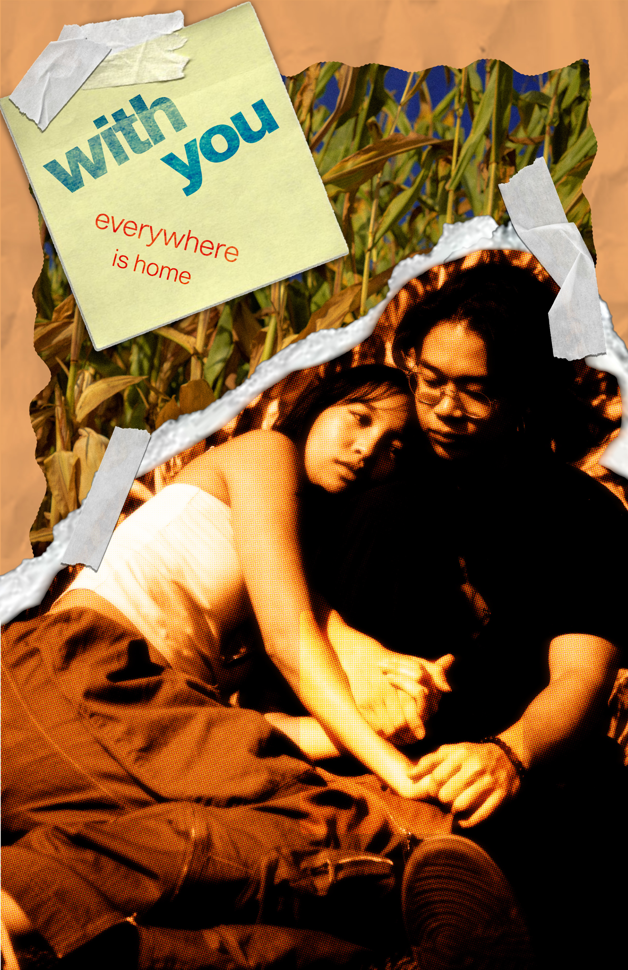 Cinematic poster concept with vibrant gradients