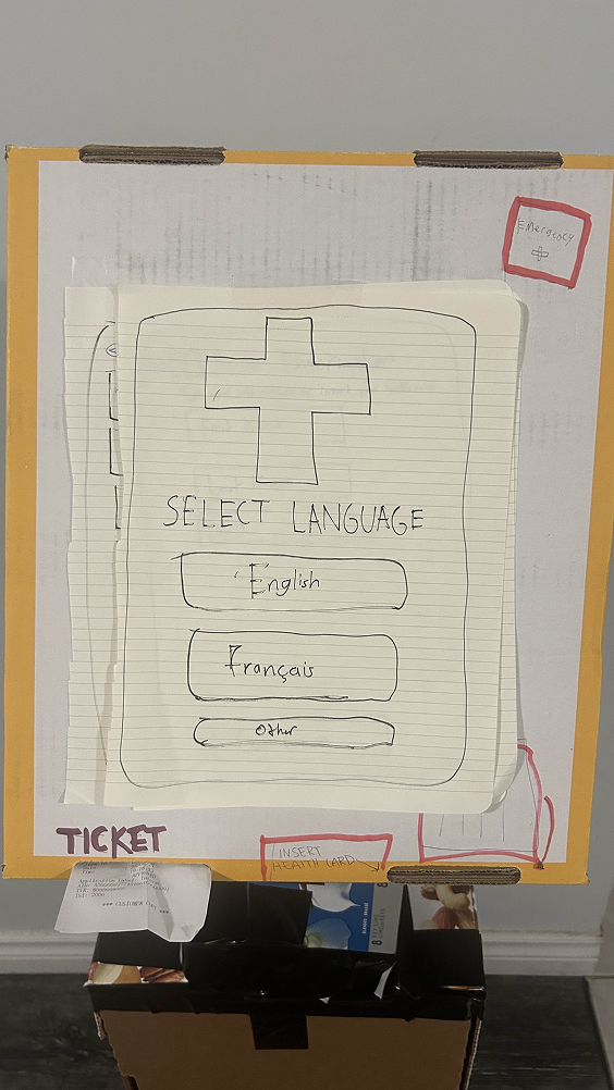 Paper prototype iteration