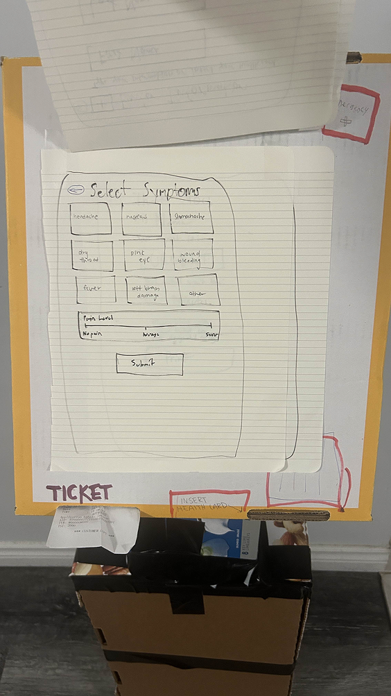 Paper prototype detail